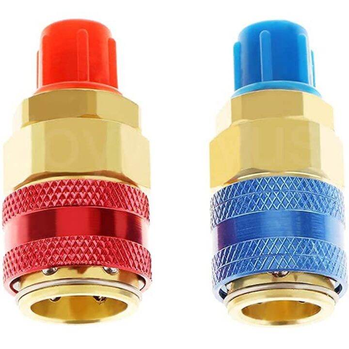 hot-xijxexjwoehjj-516-r134a-สูงต่ำ-ac-quick-connectors-ระบบพอร์ตอะแดปเตอร์-couplers-สำหรับ-hvac-auto-เครื่องปรับอากาศ-refrigerant