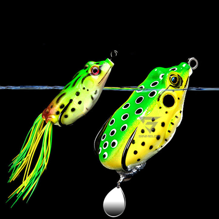 laogeliang-1pc-10g-3d-eyes-frog-lure-soft-tube-เหยื่อพลาสติกตกปลาล่อกับเบ็ดตกปลา