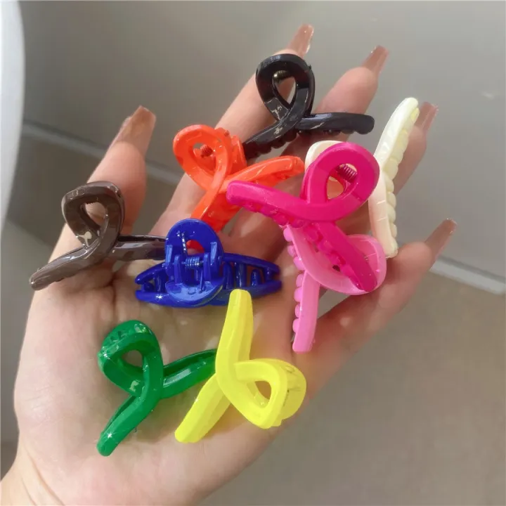 Candy Color Hair Clip Small Grab Clip Forehead Bangs Side Hairpin ...