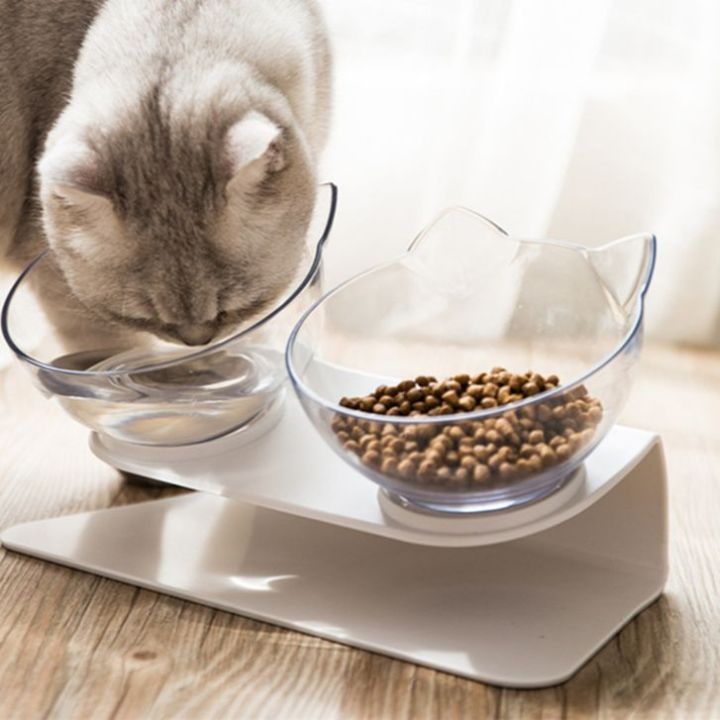 ชามอาหารแมว-ชามให้อาหารแมว-ชามอาหารสัตว์เลี้ยง-2หลุม-ชามให้อาหารแมว-ชามอาหารแมวแบบคู่-แบบเอียง-พร้อมส่ง
