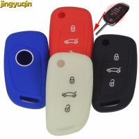 ❇▫▼ Jingyuqin 10 sztuk 3 przyciski silikonowe składane pokrywy klucza dla zaktualizowane Citroen C4 C5 DS4 dla Peugeot 107 207 307 407 308 607 klucz przypadku