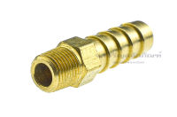 ข้อต่อทองเหลือง เกลียวนอกเสียบสาย เกลียว 1/8" 1/4" 3/8" ข้อต่อหางไหลเกลียวนอก Hose Barb Fitting MalexHose