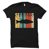 Sea Bass Shirt Seabass Gift Sea Bass Fishing Tshirt Cotton Funny Graphic Tees