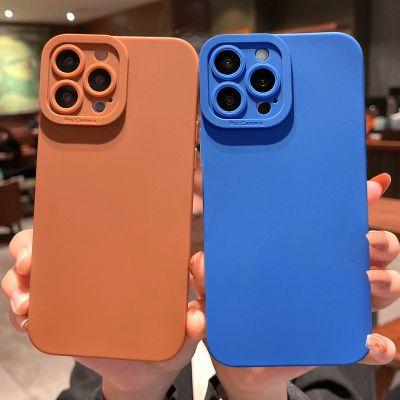 [สินค้าใหม่ในสต็อก] เลนส์กล้องป้องกันกรณีโทรศัพท์สำหรับ iPhone 13Pro Max 11 12Pro Max XR XS Max X 7 8 14พลัสซอฟท์กันกระแทกเคลือบซิลิโคนปก