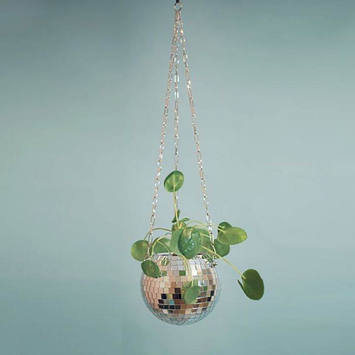 cc-1pcs-disco-vase-wall-hanging-pot-pots-rope-flowerpot-balcony