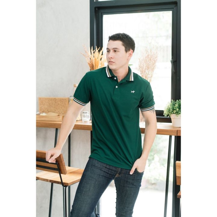 miinshop-เสื้อผู้ชาย-เสื้อผ้าผู้ชายเท่ๆ-เสื้อโปโล-สีเขียว-bulltus-brand-ใส่โค้ด-blt6jun-ลดทันที-20-double-line-collection-เสื้อผู้ชายสไตร์เกาหลี