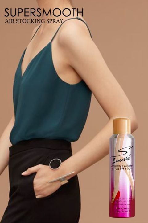 ใหม่-พร้อมส่ง-รองพื้นทาตัว-supersmoothh-air-stocking-amp-body-spray-spf30-สเปรย์ถุงน่องสูตรกันน้ำ-200ml-รองพื้นรูปแบบสเปรย์-ผิวสองสี