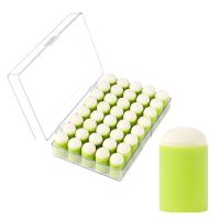 Finger Sponge Daubers with Storage Case 40 Pack Craft Sponge Daubers for Drawing Painting Ink Craft Stamping Card Making DIY