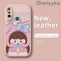 เคส Chenyyka สำหรับ Huawei Y9 Prime 2019 P Smart Z Honor 9X การ์ตูนน่ารักเมโลดี้เด็กผู้หญิงดีไซน์ใหม่เคสหลังเคสใส่โทรศัพท์หนังฝาปิดซิลิโคนนุ่มเคสป้องกันกล้องฝาปิดเลนส์เต็มตัว