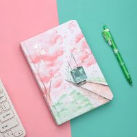 JIANWU sakura girl notebook Color inner page Planner diy Diary journal Stationery scool office supplies kawaii