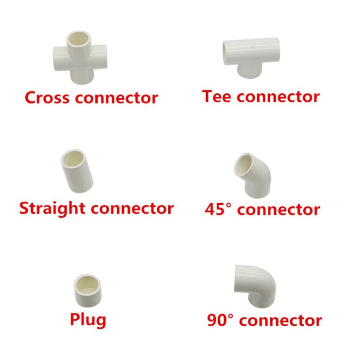 id-25mm-pvc-pipe-connectors-straight-elbow-solid-equal-tee-four-way-connectors-end-caps-plastic-joint-irrigation-adapter-3pc