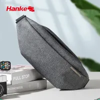 Hanke Travel Crossbody Bag Plain Men Chest Bag Waterproof Sport Bag Fashion Casual Messenger Bag Wear-resistant Sling Bag Multi-functional Pockets Adjustable Strap Shoulder Bag H1012