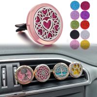 Aromatherapy Jewelry Diffuser Necklace Pendant Perfume Locket Pendants Car Clip