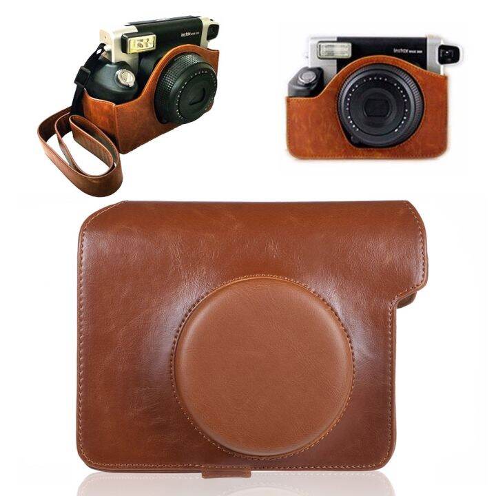 สำหรับโพลารอยด์ฟูจิฟิล์มฟูจิ-instax-300กว้างภาพได้ทันทีเคสแบบกระเป๋า-pu-พกพากระเป๋าหนัง-tali-bahu