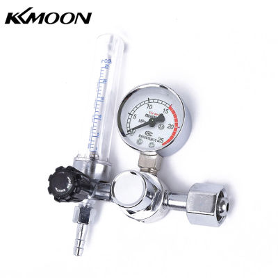 KKmoon 0-25Mpa ตัวควบคุมอาร์กอน CO2 Mig Tig เครื่องวัดการไหลของแก๊ส-ตัวควบคุมการเชื่อมเครื่องวัดความดันลดความดัน