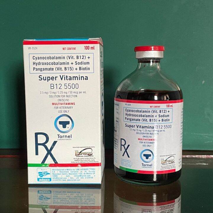 Super Vitamina B12 5500 100ML (BUY 1 GET 2 SYRINGE FOR FREE) Lazada PH