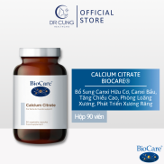Biocare Calcium Citrate - Canxi Hữu Cơ, Bổ Sung Canxi, Tăng Chiều Cao