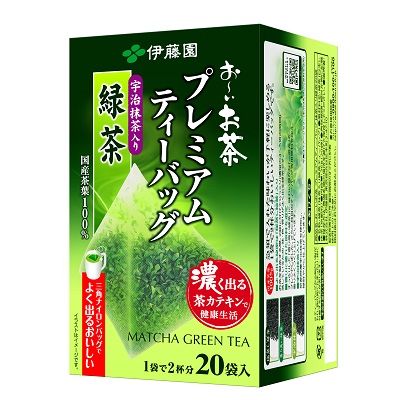 พร้อมส่ง หมดอายุ 11/2023 ชาเขียวญี่ปุ่นพรีเมี่ยม ซองปิรามิด 20 ถุง Itoen  Japanese Green Tea