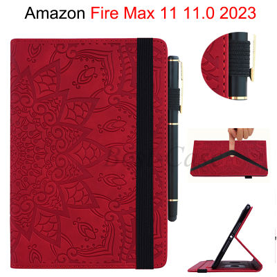 เคสหนังลายนูนสำหรับ Amazon Fire ขนาดสูงสุด11 11.0นิ้ว Max11 Amazon Fire ฝาครอบป้องกัน2023 2023 11.0นิ้ว