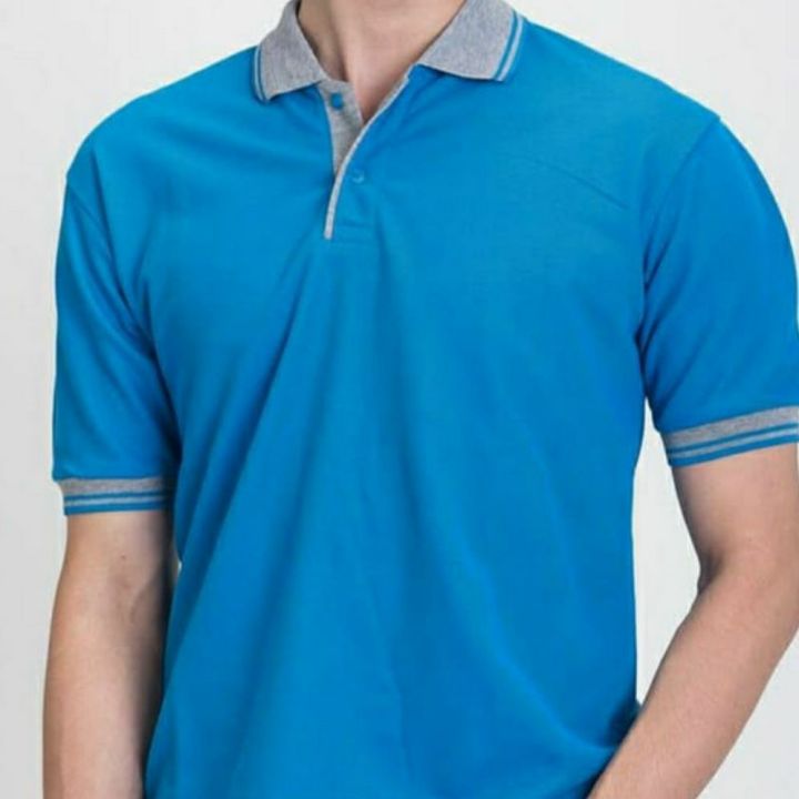 Kaos Kerah Pria Kaos Polo Pria Kaos Polo Polo Shirt Biru