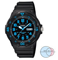 Casio ของแท้ 100% นาฬิกาผู้ชายทางการ MRW-200H-2B สายยางประกัน CMG