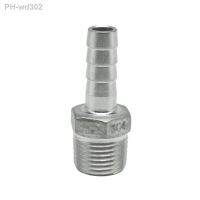 1/8 quot; 1/4 quot; 3/8 quot; 1/2 quot; 3/4 quot; 1 quot; 2 quot; NPT Male 6 8 10 12 13 14 15 16 19 20 -52mm Hose Barb 304 Stainless Steel Pipe Fitting Connector