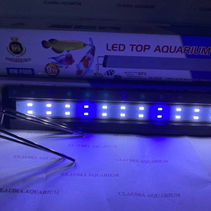 Lampu Led Aquarium Aquascape 50 60 Cm Sakkai Pro Spa Bw P 600 Biru