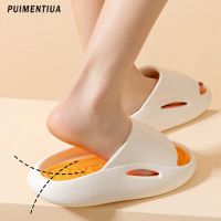 EVA Soft Thick Sole Woman Slippers Non-slip Outdoor Men Slides Pool Beach Sandals Indoor Bath Slippers Summer Runway Shoes 2022