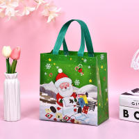 Party Favor Bags For Christmas Festive Gift Packaging Santa Claus Gift Bags Festive Tote Bags Christmas Party Supplies