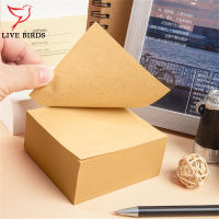 400 Sheets Note Pads Kraft Paper Smooth Writing Non-sticky Notepads For School Students Office Worker