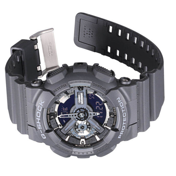 ต้นฉบับ-g-shock-ga110-ผู้ชายกีฬานาฬิกาคู่แสดงเวลา-200-เมตรกันน้ำกันกระแทกเวลาโลก-led-แสงอัตโนมัติรับประกัน-4-ปี-ga-110-1b-ใหม่แท้