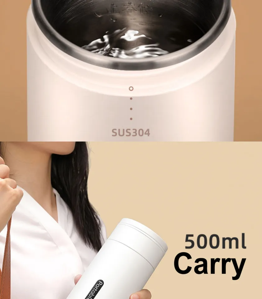 500ml Mini Portable Electric Kettle 304 Stainless Steel Mini