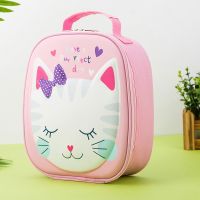 ♨ Children Cartoon Lunch Bag Portable Insulated Thermal Lunch Box Picnic Supplies Bags Milk Bottle Girls Boys Preservation Handbag