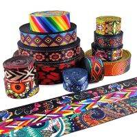 【hot】！ 38/50mm Ethnic Webbing Print Tape Sling Clothing Decoration Band Sewing Accessories