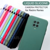 New Liquid Silicone Phone Case For Xiaomi Redmi Note 9 pro note9 9s Original Luxury Camera Protector Soft Back Cover Coque