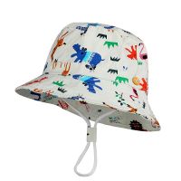 Children Bucket Cap Cartoon Summer Sun Hat for Cotton For Boys Printing Floral Baby Girls hat Flower Kids Bonnet