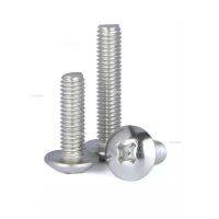 A2 304 Stainless Steel Recessed Mushroom Head Machine Screw Phillips Truss Head Screws Cross  M5 M6 M8 Length 6-80mm Nails Screws  Fasteners