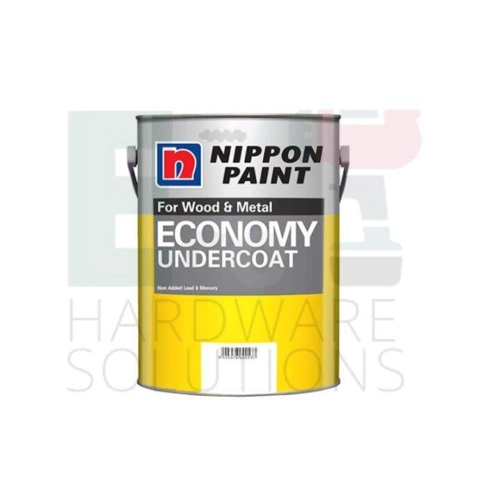 Nippon Economy Undercoat Paint For Wood & Metal (1L White) Lazada