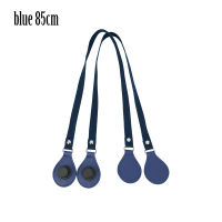 New Arrival Long Thicken Polyester Cotton Flat Handles With Faux Leather PU Drop End with Silver Rivet for OBag for EVA O Bag