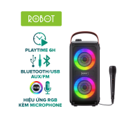 Loa Bluetooth 5.0 Ngoài Trời LED RGB Robot RB490 Công suất 20W Có Quai Cầm thumbnail