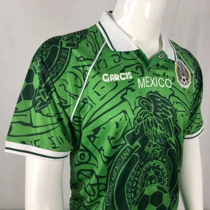 เสื้อกีฬาแขนสั้น-ลายทีมชาติฟุตบอล-mexico-1999-ชุดเหย้า-ย้อนยุค-คุณภาพสูง-aaa-s-xxl