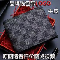 2023 New★ Leather mens short wallet 2023 new student wallet foreign trade luxury brand short wallet coin purse cowhide