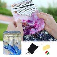 Ngón Tay Cái Đàn Piano 17 Phím Kalimba Chất Lượng Cao Nhạc Cụ hộp nhạc