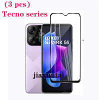 3ชิ้นกระจกเทมเปอร์ Tecno Spark GO 2023 Spark 10 8P 8T 8C Pova 4 3 2กระจกเทมเปอร์ปกป้องหน้าจอ Tecno Spark GO 2023