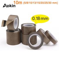 【XX】10m PTFE Tape 0.13/0.18mm 300 Degree High Temperature Resistance Adhesive Cloth Heat Insulation Tape for Sealing Machine