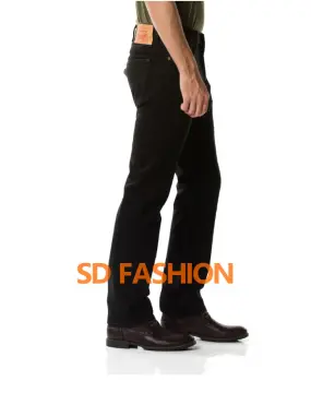 Shop Straight Cut Black Pants For Men Maong with great discounts