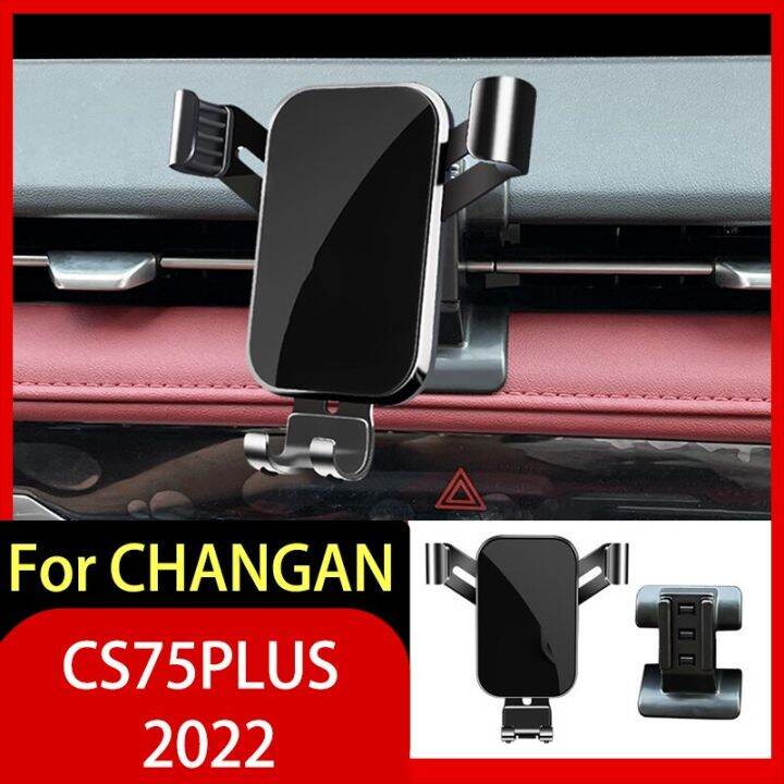 ที่จับโทรศัพท์มือถืออุปกรณ์ตกแต่งรถยนต์สำหรับ-cs75plus-2th-changan-2022ระบบนำทางแรงโน้มถ่วงกระจกมองหน้ารถยนต์รองรับ-gps