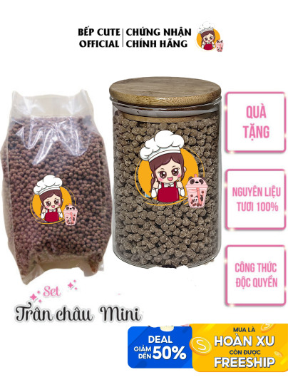 Trân châu mini nhỏ nguyên liệu tự pha trà sữa túi 500g nhai siêu ngon - ảnh sản phẩm 8