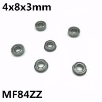 10Pcs MF84ZZ 4x8x3 mm Flange Bearings Deep Groove Ball Bearing High Quality MF84 Axles  Bearings Seals