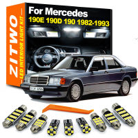 ZITWO 14ชิ้น LED ภายในอ่านหลอดไฟชุดสำหรับ Benz 190E 190D 190 W201 1982-1989 1990 1991 1992 1993อุปกรณ์เสริม